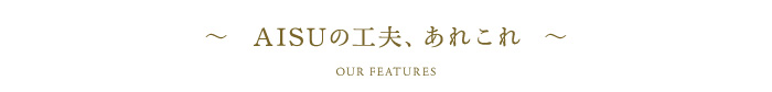 〈AISUの工夫あれこれ〉