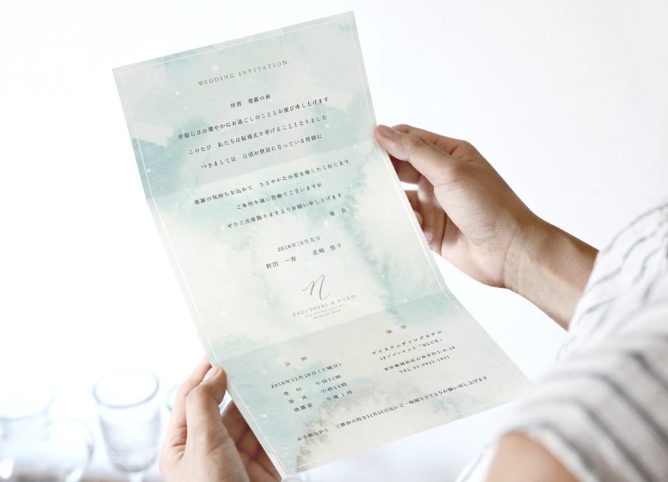 結婚式の招待状イメージ写真