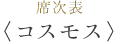 席次表「コスモス」